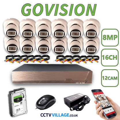 Govision 8MP CCTV System with 16CH DVR