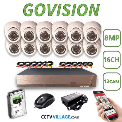 Govision 8MP CCTV System with 16CH DVR