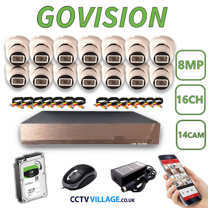 Govision 8MP CCTV System with 16CH DVR