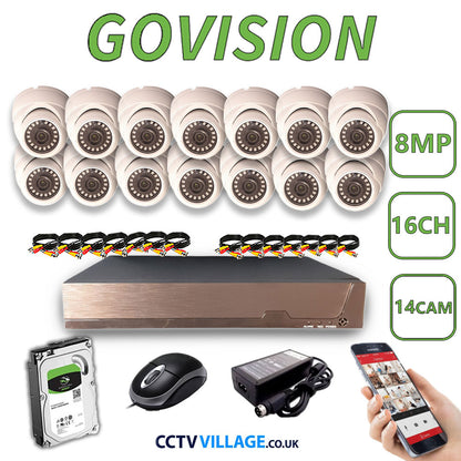 Govision 8MP CCTV System with 16CH DVR