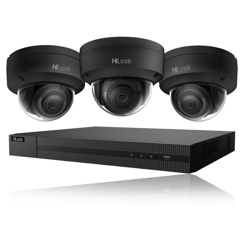 4K HIKVISION CCTV SYSTEM IP POE 8MP AUDIO MIC HD CAMERA NIGHTVISION SECURITY KIT 4CH NVR 3x Cameras 1TB HDD