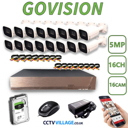 Govision 5MP CCTV System with 16CH DVR