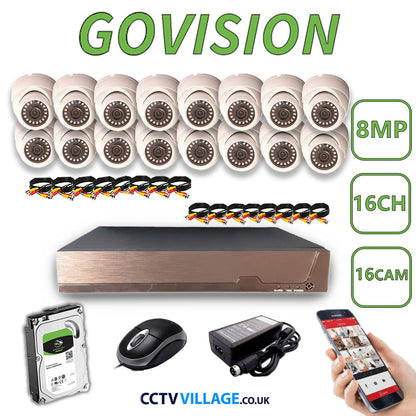Govision 8MP CCTV System with 16CH DVR