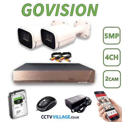 Govision 5MP CCTV System with 4CH DVR