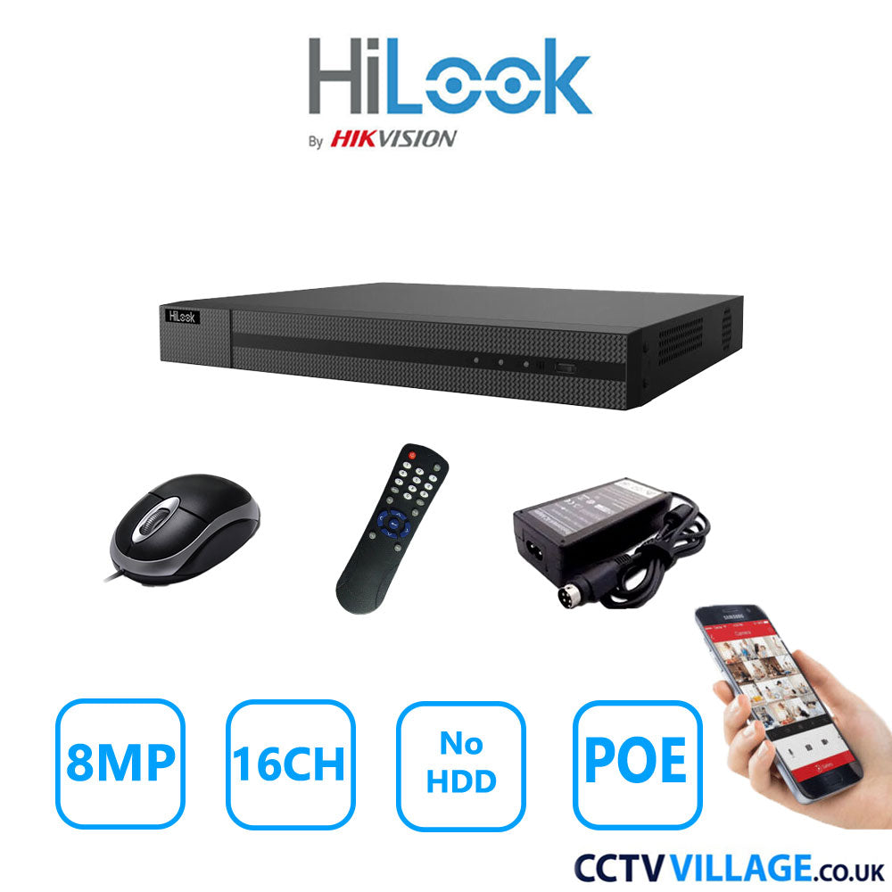 HiLook 8MP 16CH NVR 216MH-C/16P No HDD