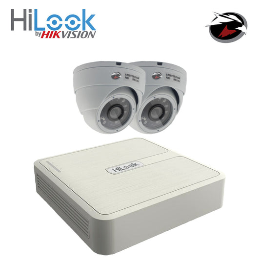 HIKVISION HILOOK CCTV 1080P NIGHT VISION OUTDOOR HD DVR HOME SECURITY SYSTEM KIT 4CH DVR 2xCameras 3TB HDD
