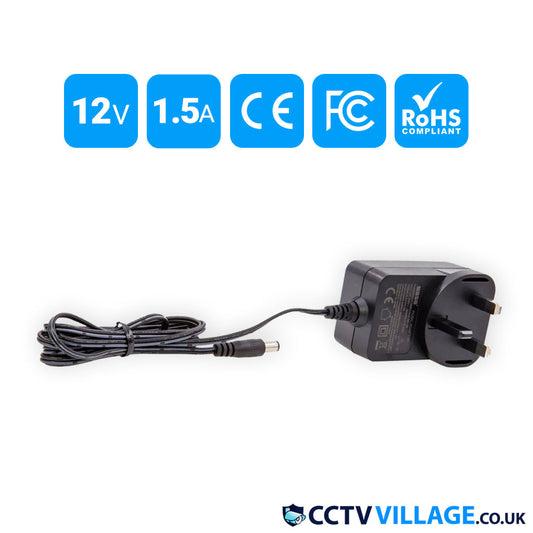 CCTV Camera Adapter 12V 1.5A Power Supply