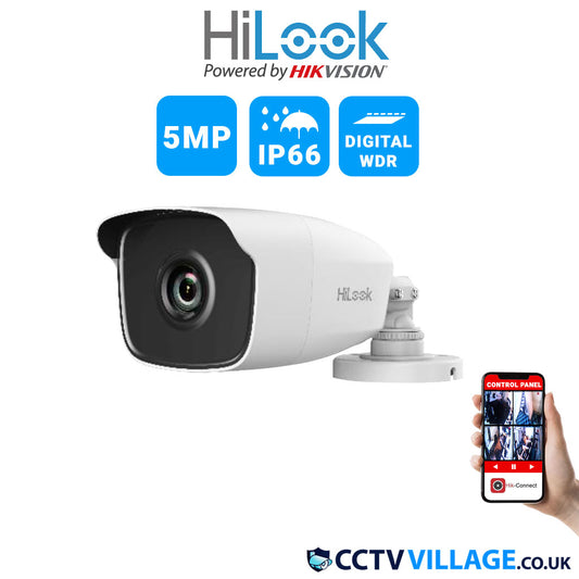 HIKVISION HILOOK 5MP CCTV CAMERA 4IN1 TVI AHD BULLET 40M IR NIGHTVISION THC-B250