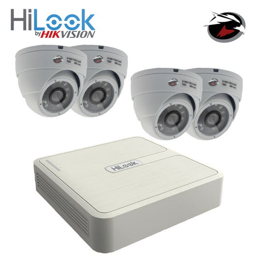 HIKVISION HILOOK CCTV 1080P NIGHT VISION OUTDOOR HD DVR HOME SECURITY SYSTEM KIT 8CH DVR 4xCameras 3TB HDD