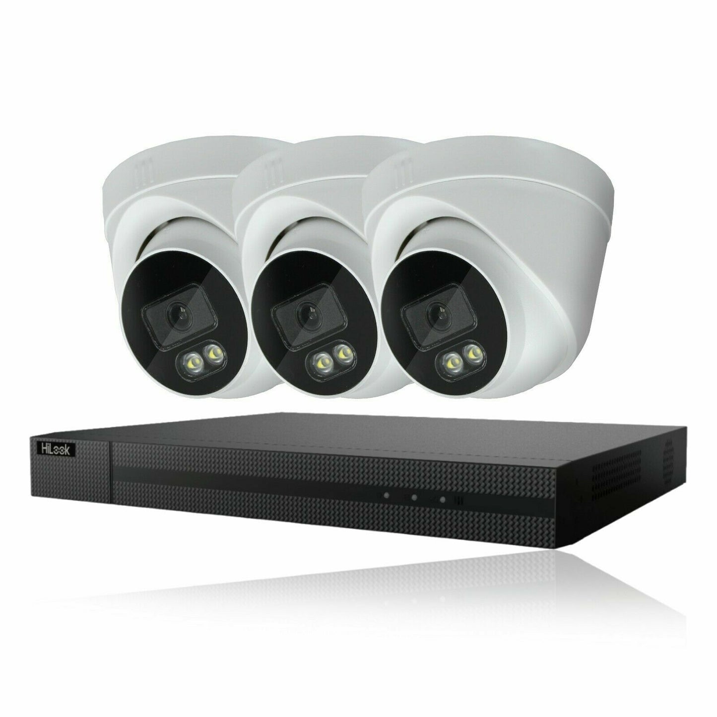 HIKVISION HILOOK COLOURVU 5MP CCTV SYSTEM UHD AUDIO MIC DVR CAMERAS SECURITY KIT 4CH DVR 3xCameras 2TB HDD