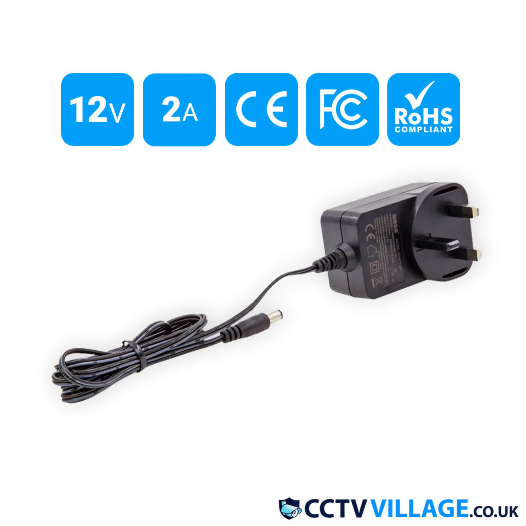 100 PCS of CCTV Camera Adapter 12V 2Amp Power Supply PSU (Wholesale)