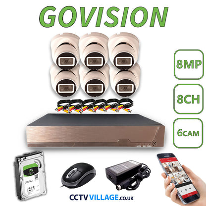 Govision 8MP CCTV System with 8CH DVR