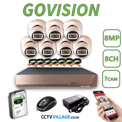 Govision 8MP CCTV System with 8CH DVR