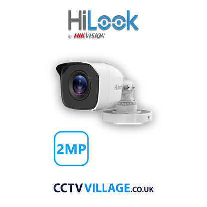 HiLook 2MP Mix CCTV System 8 Channel DVR-108G-K1 with 4xTurret Cameras THC-T229-MS White & 4xBullet Cameras THC-B120-MC White 8TB HDD Full Kit