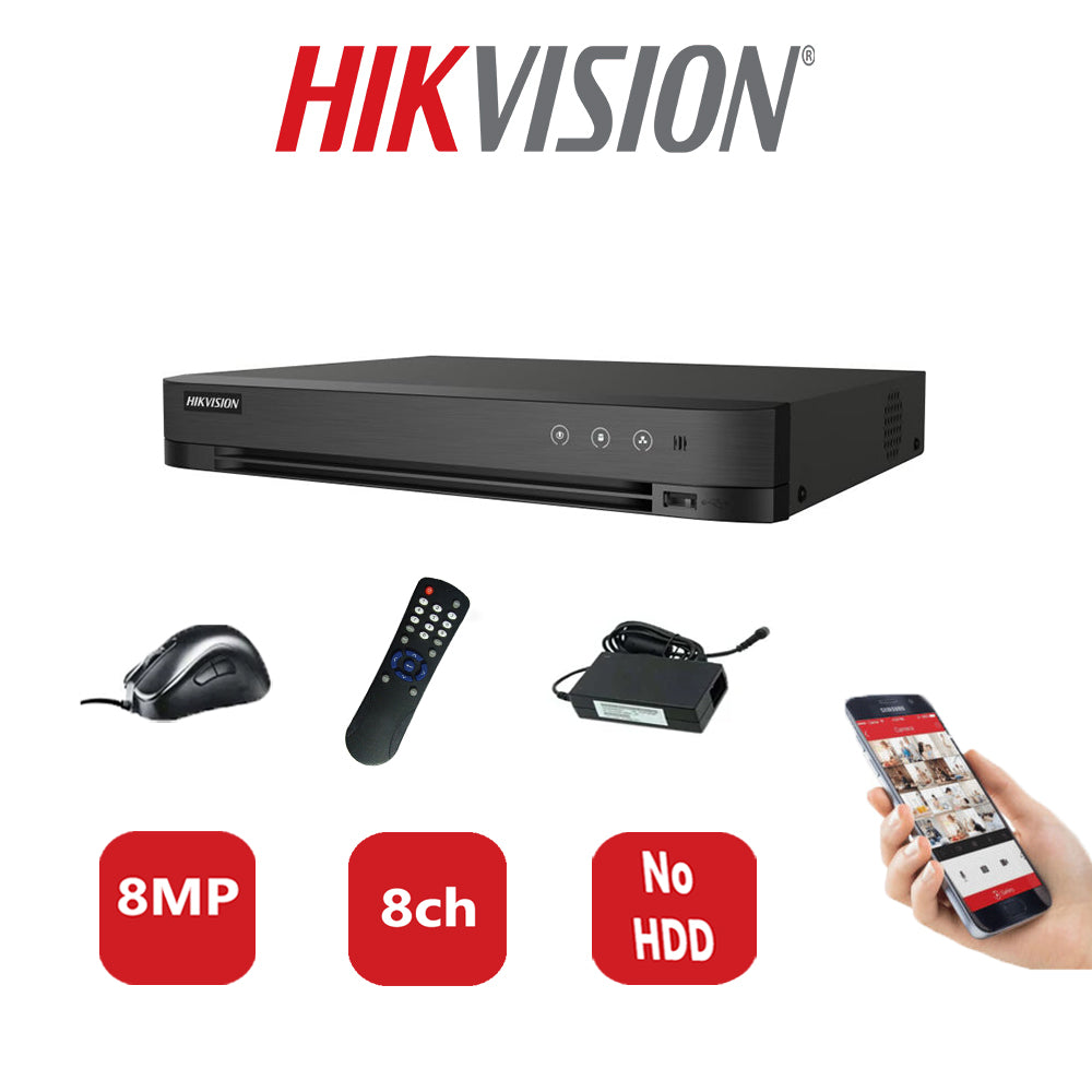 Hikvision 8MP DVR iDS-7208HUHI-M1/S NO HDD