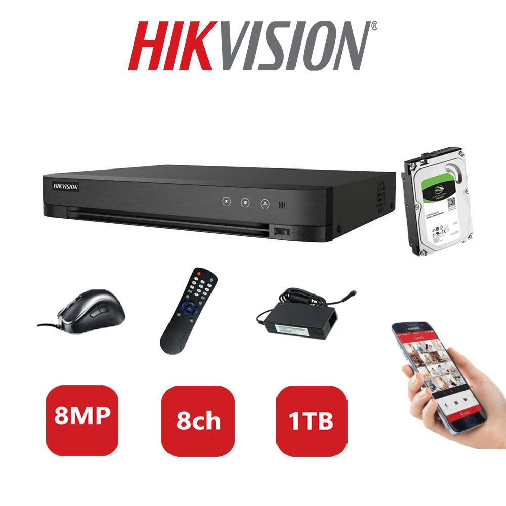 Hikvision 8MP DVR iDS-7208HUHI-M1/S 1TB HDD