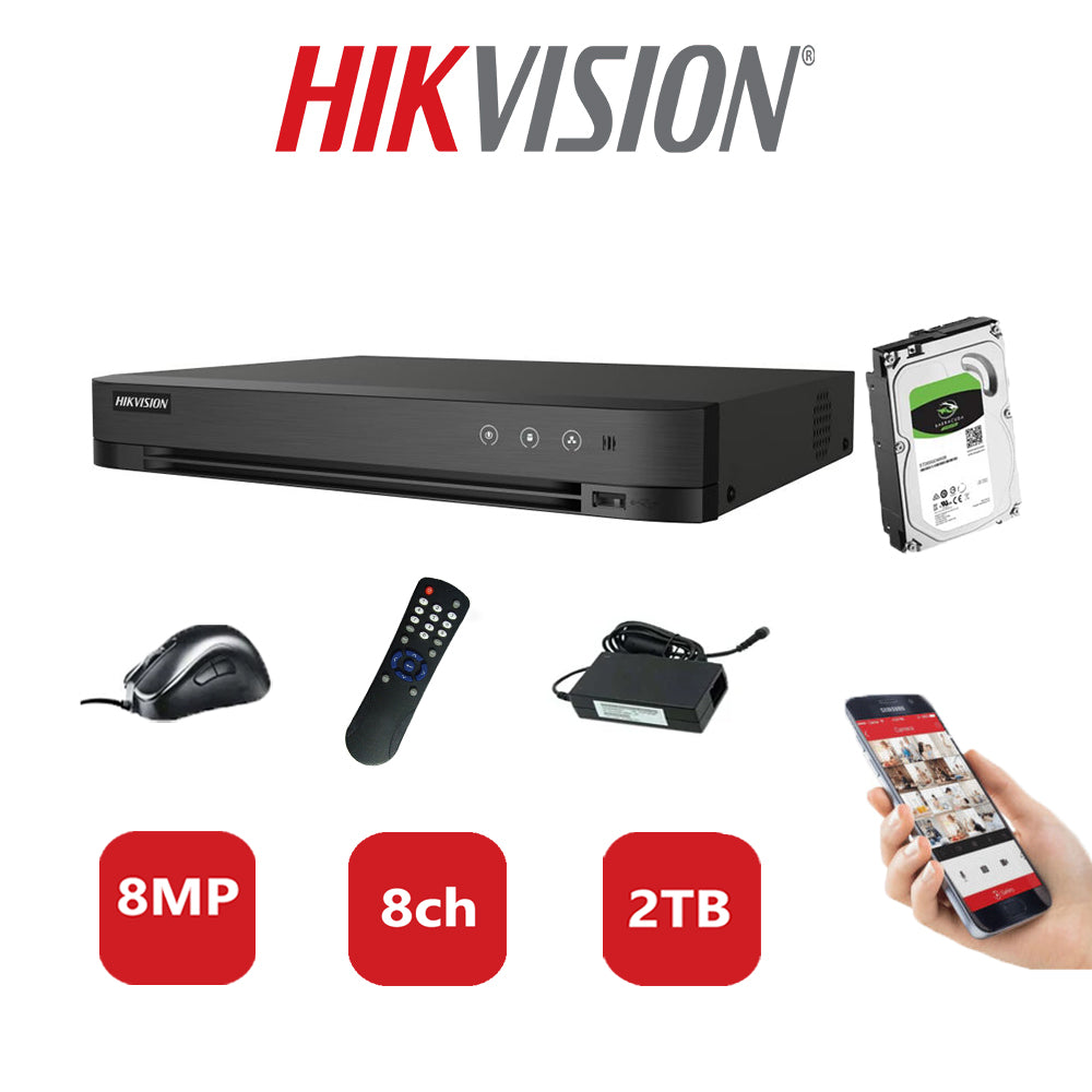 Hikvision 8MP DVR iDS-7208HUHI-M1/S 2TB HDD