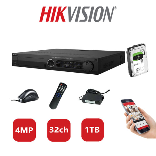 Hikvision 4MP DVR DS-7332HQHI-K4 1TB HDD