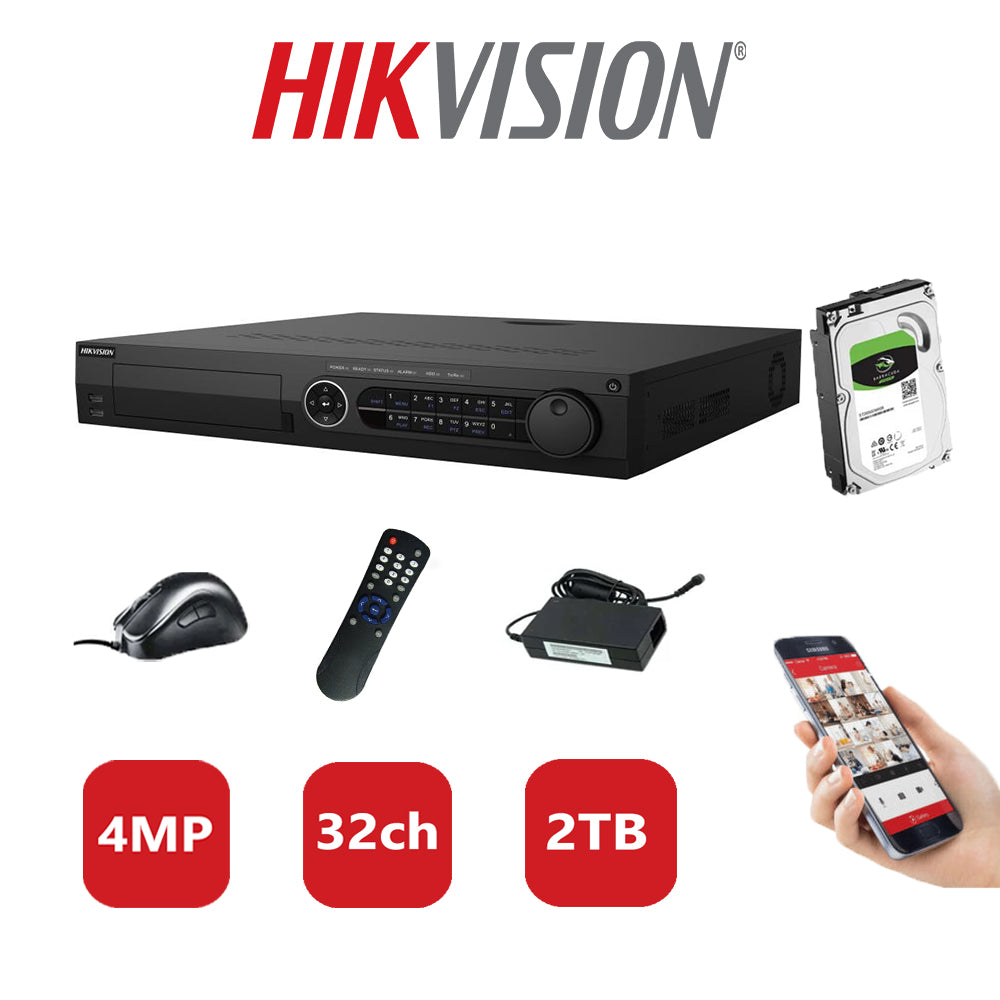 Hikvision 4MP DVR DS-7332HQHI-K4 2TB HDD