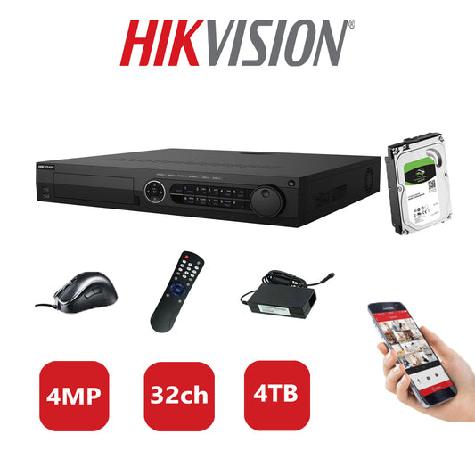 Hikvision 4MP DVR DS-7332HQHI-K4 4TB HDD