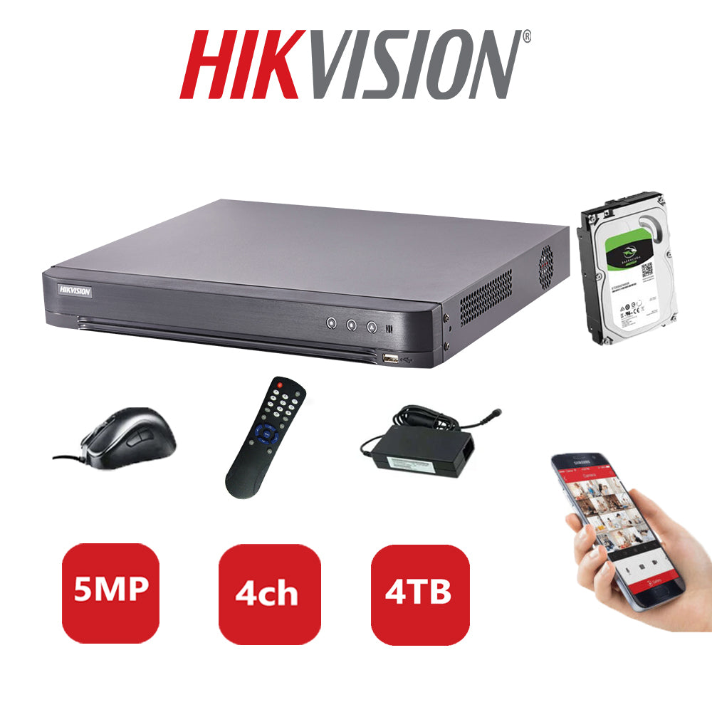 Hikvision 5MP DVR iDS-7204HQHI-K1/2S (C) 4TB HDD