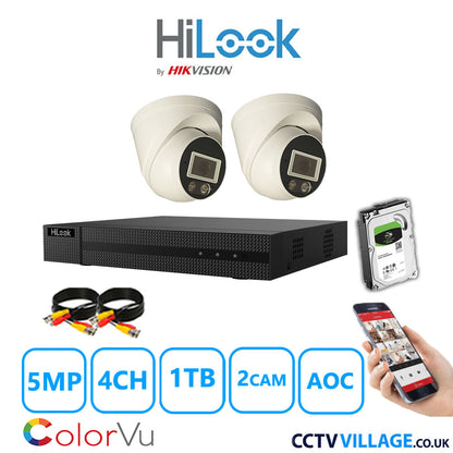 Hilook DVR 4CH and 3K Hizone Camera White Full Kit Special Offer