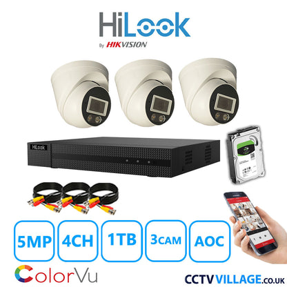 Hilook DVR 4CH and 3K Hizone Camera White Full Kit Special Offer