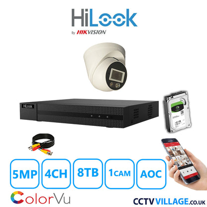 Hilook DVR 4CH and 3K Hizone Camera White Full Kit Special Offer