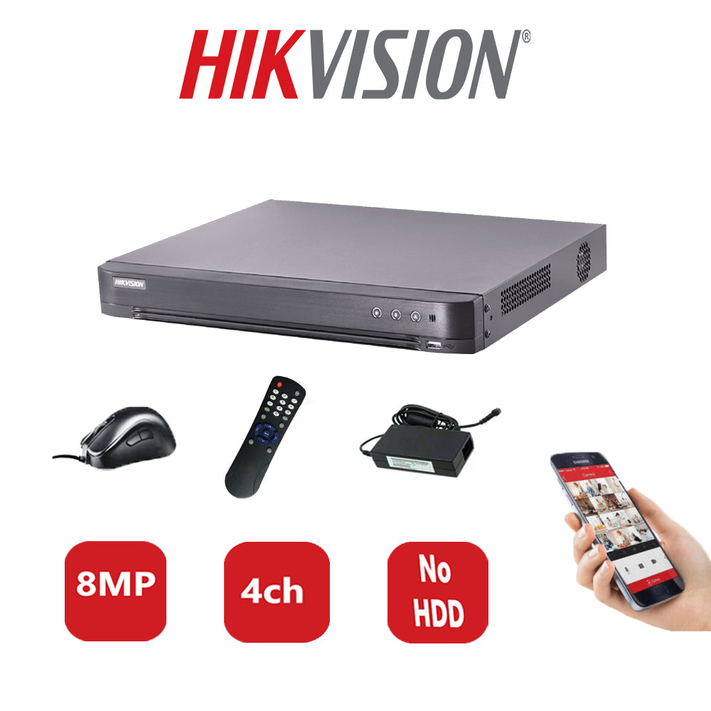 Hikvision 8MP DVR iDS-7204HUHI-K2/4S (B) NO HDD