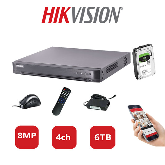 Hikvision 8MP DVR iDS-7204HUHI-K2/4S (B) 6TB HDD