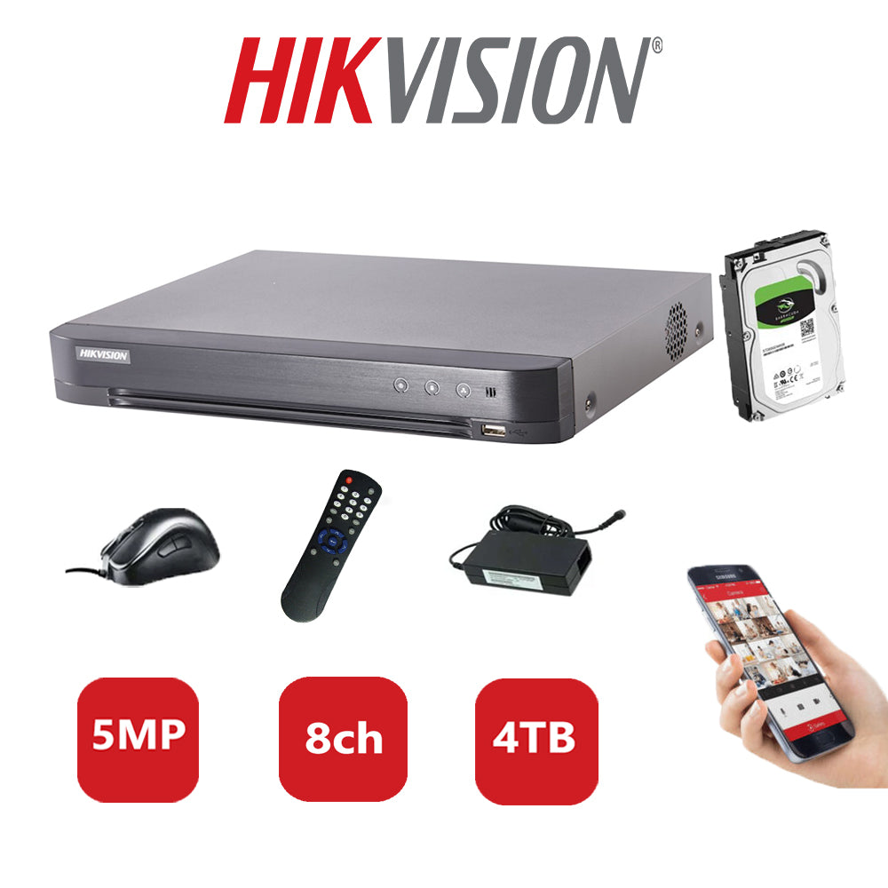 Hikvision 5MP DVR iDS-7208HQHI-K1/4S (C) 4TB HDD