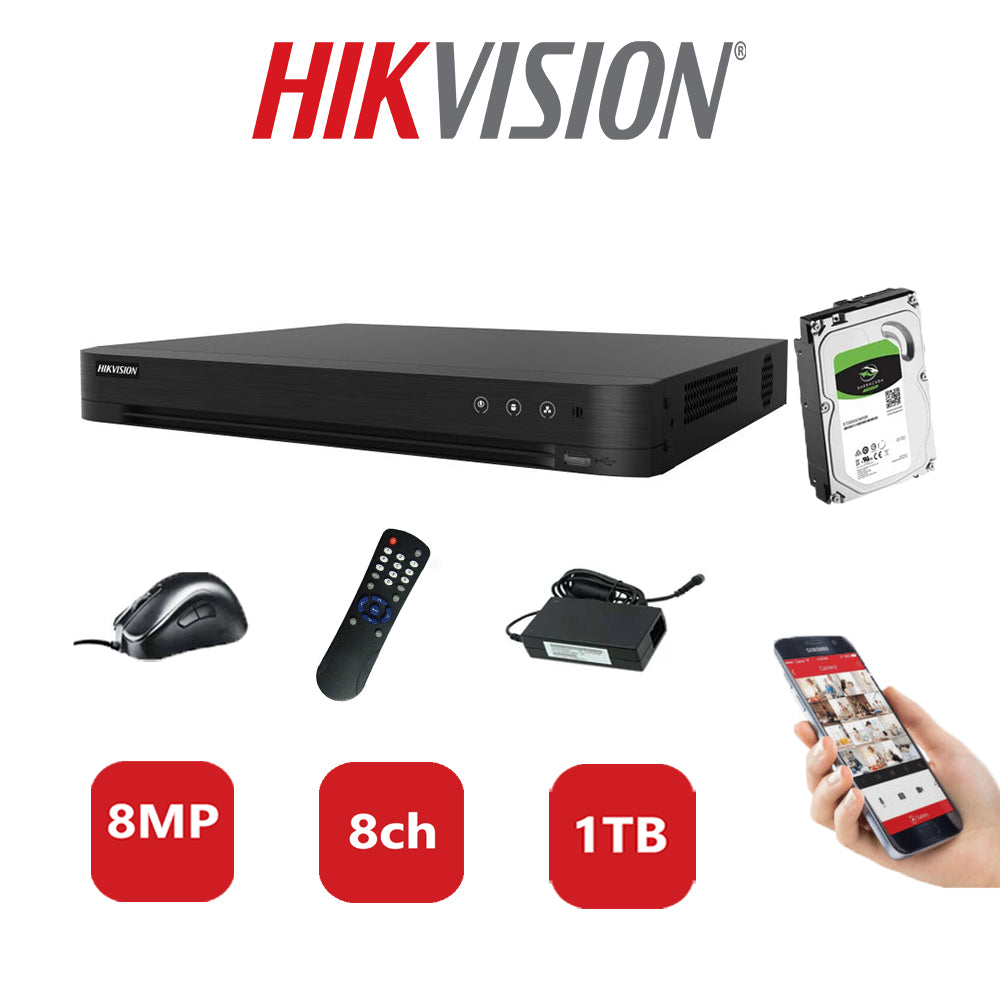 Hikvision 8MP DVR iDS-7208HUHI-M2/P 1TB HDD