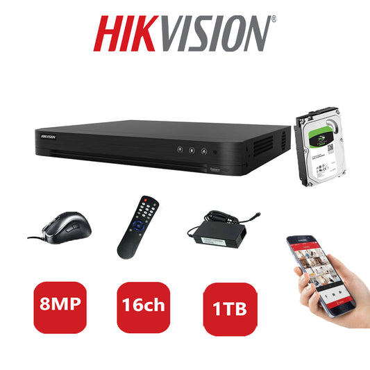 Hikvision 8MP DVR iDS-7216HUHI-M2/P 1TB HDD