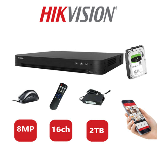 Hikvision 8MP DVR iDS-7216HUHI-M2/P 2TB HDD