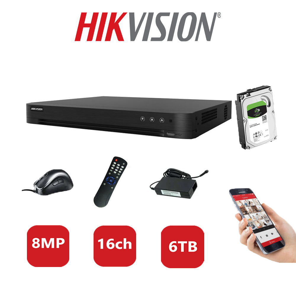 Hikvision 8MP DVR iDS-7216HUHI-M2/S 6TB HDD