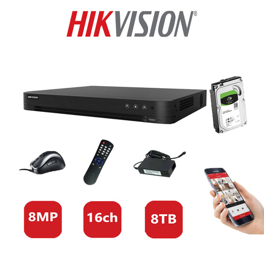 Hikvision 8MP DVR iDS-7216HUHI-M2/S 8TB HDD