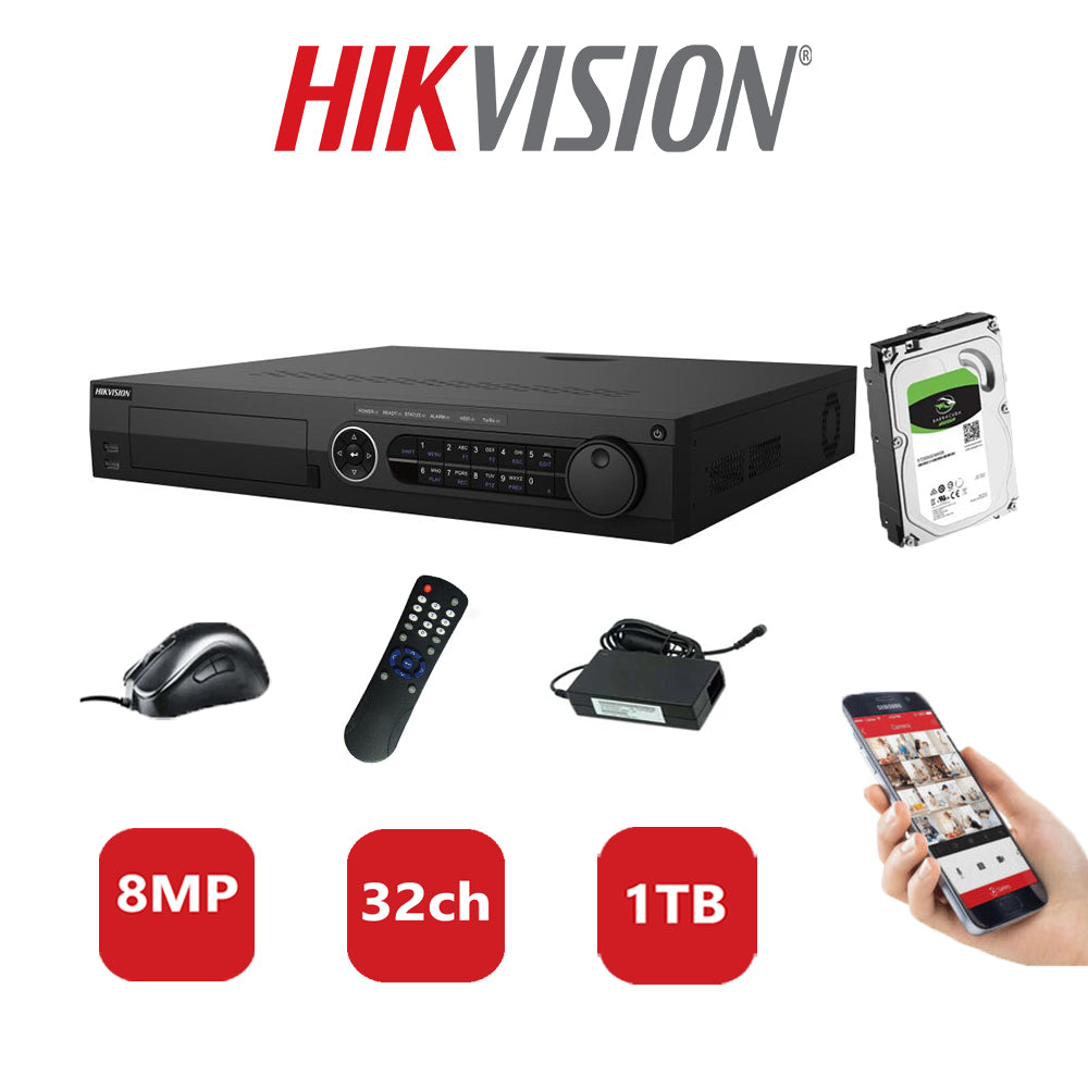 Hikvision 8MP DVR iDS-7332HUHI-M4/S 1TB HDD