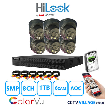 Hilook DVR 8CH and 3K Hizone Camera Black Full Kit Special Offer