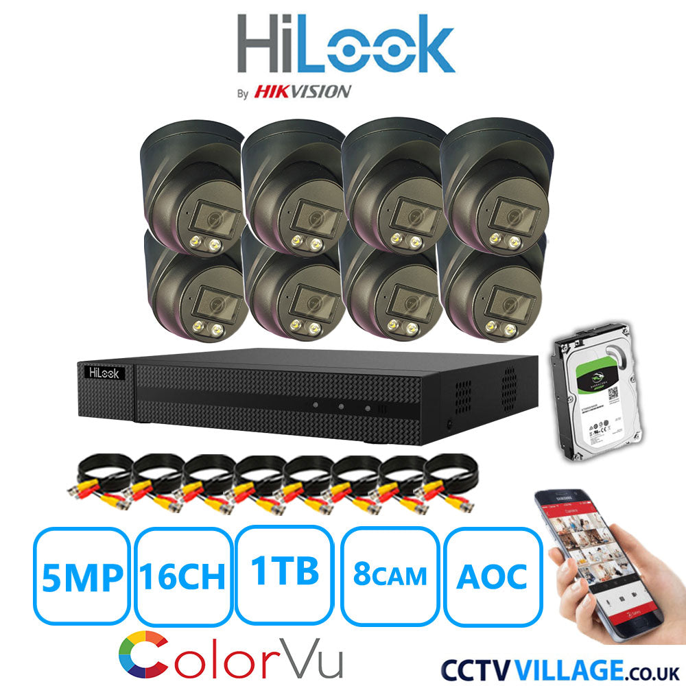 Hilook DVR 16CH and 3K Hizone Camera Black Full Kit Special Offer