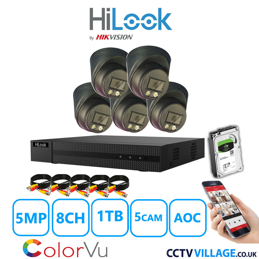 Hilook DVR 8CH and 3K Hizone Camera Black Full Kit Special Offer