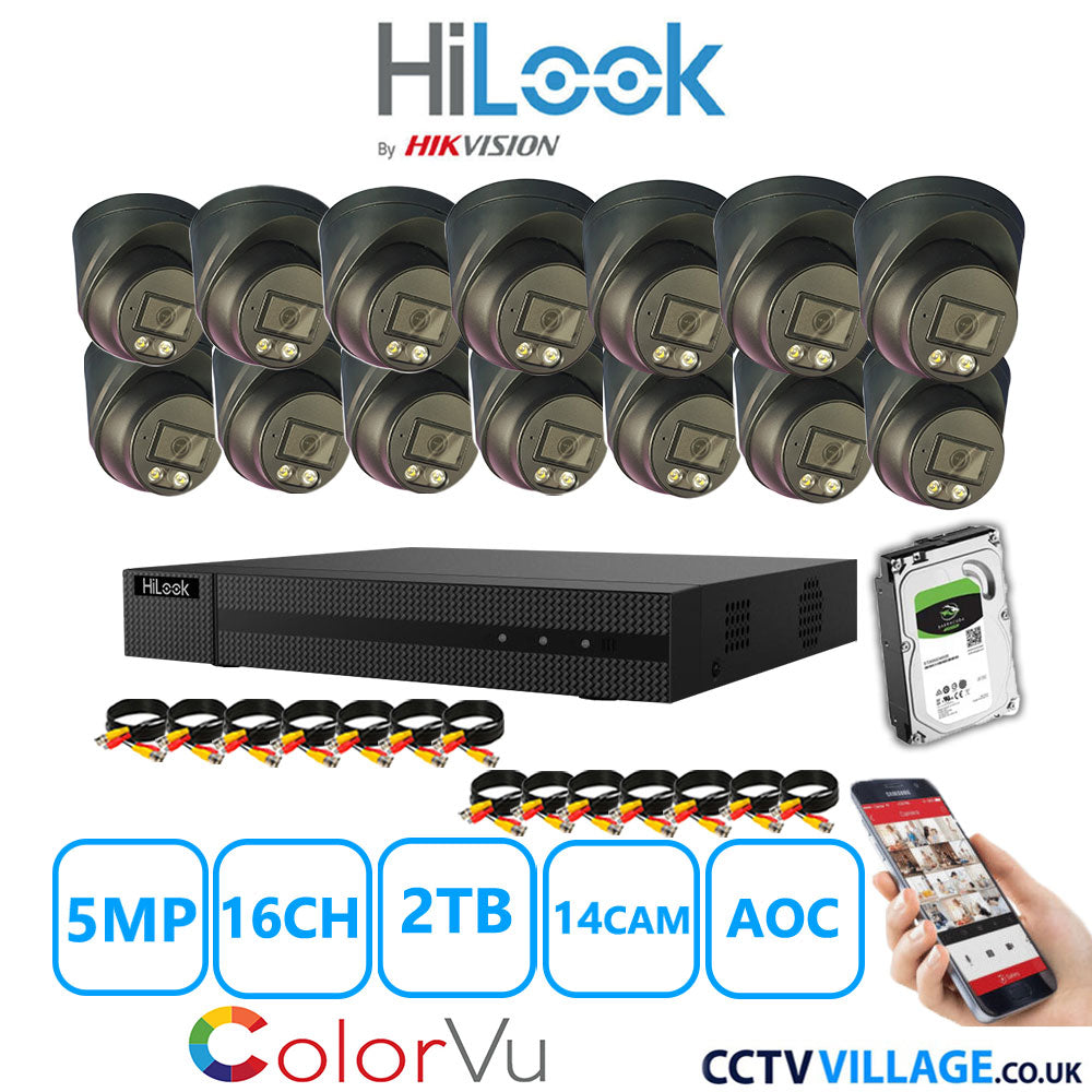 Hilook DVR 16CH and 3K Hizone Camera Black Full Kit Special Offer