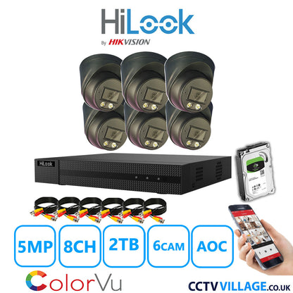 Hilook DVR 8CH and 3K Hizone Camera Black Full Kit Special Offer