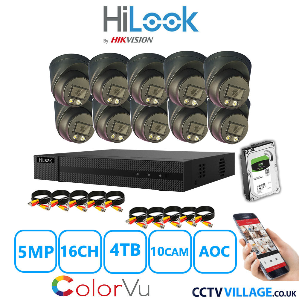 Hilook DVR 16CH and 3K Hizone Camera Black Full Kit Special Offer