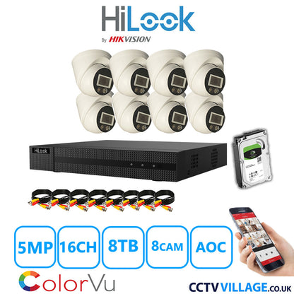 Hilook DVR 16CH and 5MP Hizone Camera White Full Kit Special Offer