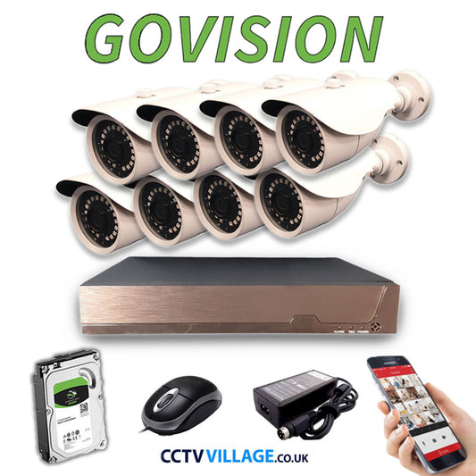 Govision 8MP CCTV System with 8CH DVR
