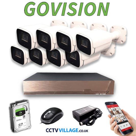 Govision 5MP CCTV System with 8CH DVR