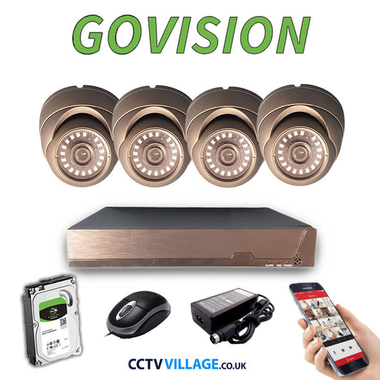 Govision 2MP CCTV System with 4CH DVR