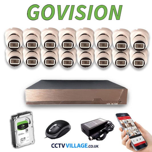 Govision 8MP CCTV System with 16CH DVR