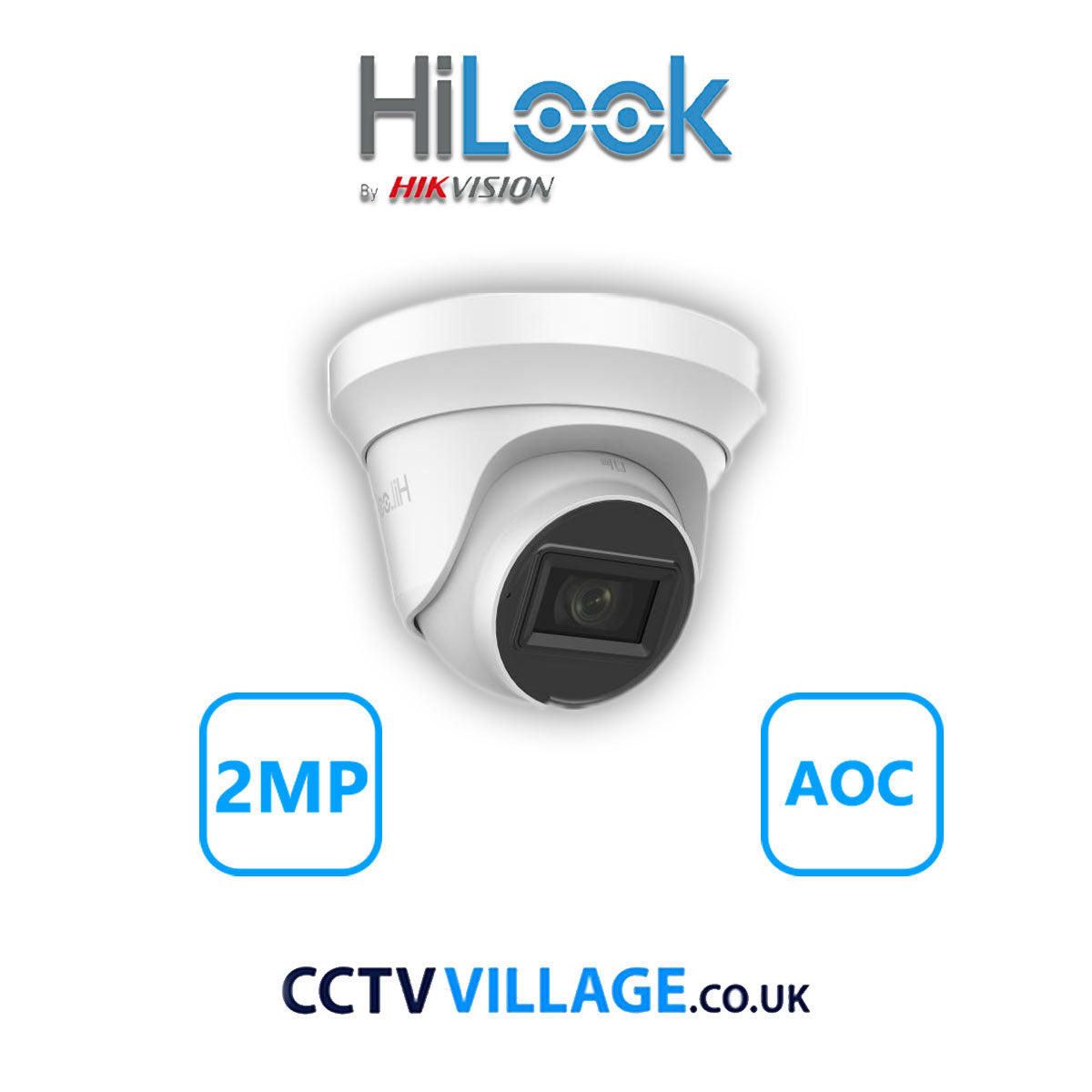 HiLook 2MP Mix CCTV System 8 Channel DVR-108G-K1 with 4xTurret Cameras THC-T220-MS White & 4xBullet Cameras THC-B120-MC White 8TB HDD Full Kit