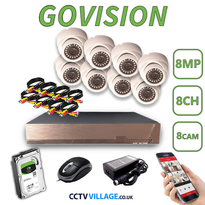 Govision 8MP CCTV System with 8CH DVR